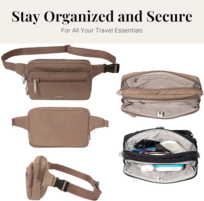 Baggallini Securtex Anti-Theft Belt Bag - Image 6