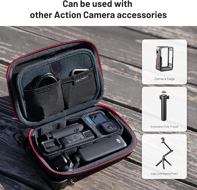 PGYTECH Camera Carrying Case Mini Compatible with OSMO ACTION 4/3,DJI OSMO Pocket 3/2, DJI Action 2, Gopro Hero 12/11/10/9, Storage Box Handbag for Insta 360, Feiyu Pocket Accessories | Compatible with DJI OSMO Action 6/5 Pro/Pocket 4/3/Xtra Muse/Luna ... - Image 6