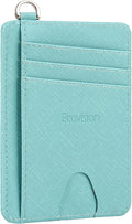 Slim Minimalist Front Pocket Wallet, RFID Blocking Credit Card Holder Wallet with Detachable D-Shackle for Men Women by Ecovision