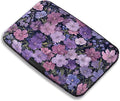 Maicican RFID Blocking Aluminum Credit Card Holder | Slim Metal Wallet for Women & Men, Business Card Case for Travel, Fits Front Pocket, Card holder wallet - Purple flowers by Maicican