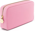 Embla Makeup Bag Travel Cosmetics Pouch and Toiletry Bag, Nylon Zipper Pouch Purse, Cute Make Up Organizer Storage Tote for Women Girls, Travel Skincare Case, Small Makeup Bags, Flamingo Pink by Embla
