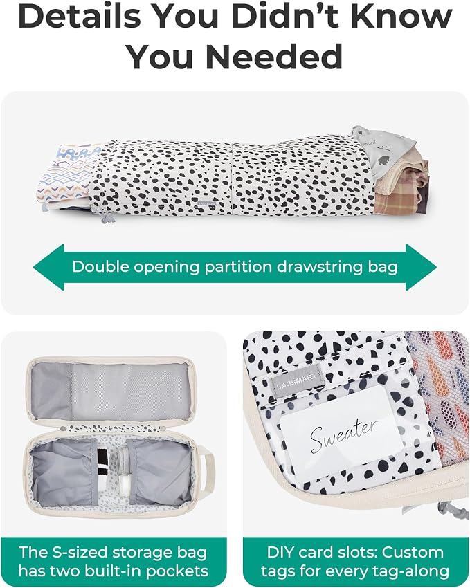 BAGSMART Compression Packing Cubes for Travel Essentials | 14 Set /6 Set /4 Set/2 Set, Lightweight, Durable - Image 6