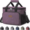 Lifewit Large Lunch Bag, Insulated Lunch Box, Soft Cooler Cooling Tote for Adult Men Women, Purple 24-Can (15L) by Lifewit