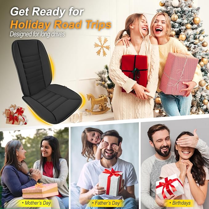 kingphenix 5-Piece Car Seat Cushion Set with Back Support | Memory Foam Car Cushion for Long Driving, Truck, Office Chair, Tailbone and Lower Back Support - Image 9