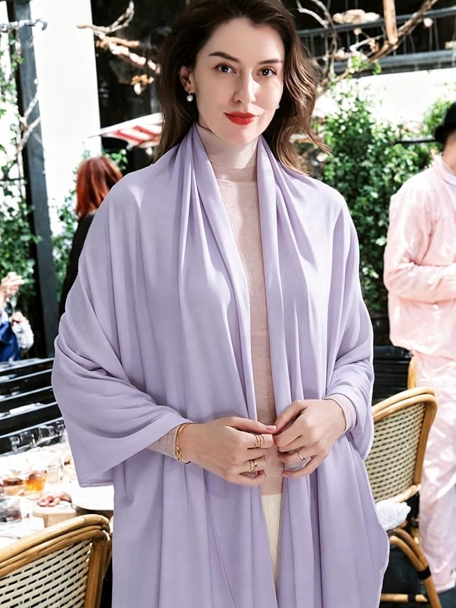 VENVSBEE Shawl Wraps for Women, Travel Scarf Soft Blanket Wrap Pashmina Travel Accessory for Airplane - Image 3