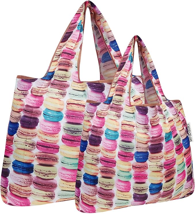 allydrew Large Foldable Tote Nylon Reusable Grocery Bags by allydrew
