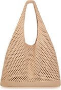 COOKOOKY Crochet Beach Tote bag Summer Beach Bag for Women Aesthetic Mesh Tote Bag Hippie Bag Knit Bag by COOKOOKY
