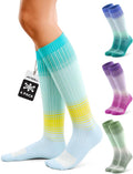 FITRELL 4 Pairs Compression Socks for Women & Men, 15-20mmHg Circulation Support for Athletic Travel Daily Wear by FITRELL