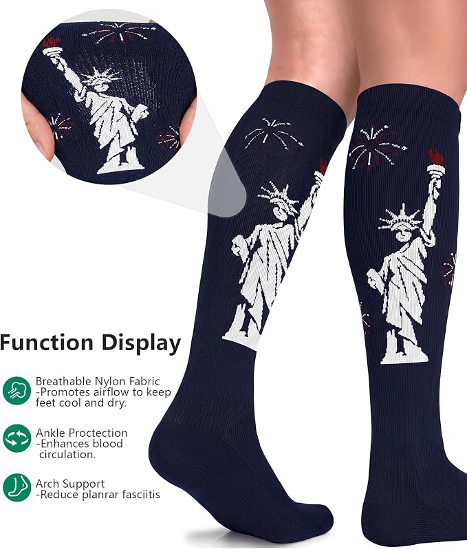 FuelMeFoot 3 Pack Copper Compression Socks - Compression Socks Women & Men Circulation - Best for Medical,Running,Athletic - Image 3