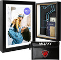 Hidden Picture Frame Safe with Fireproof Money Bag, Diversion Safe, 8x10 | Looks like real wall decor, hidden compartment fits cash, passports, cards, keys & documents. Large storage space. by ANZAKY