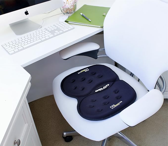 GSeat Lite Travel Gel and Foam Cushion - for Back Pain, Sciatica, Pressure Relief, and Tailbone Discomfort - Promotes Healthy Posture - Ergonomic Comfort - for Car, Commute, Airplane and Travel - Image 2