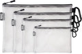 Air Production Multi-Size Clear Zipper Pouch (4‑Pack) – Cable Organizer & Travel Gear Bag for Electronics, Camera Accessories, Tool Pouch & Small Tech Storage by Unknown