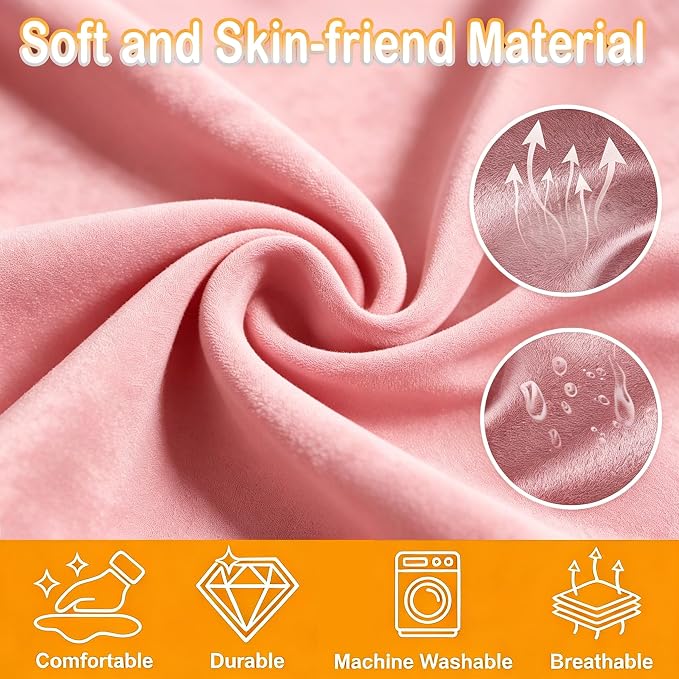 Toddler Airplane Bed, Pink, Baby Travel Essentials, 31 * 17Inch | Portable Seat Extender Travel Bed for Kids, Soft Baby Travel Essentials for Flying, Long Flight Must Haves Footrest - Image 6