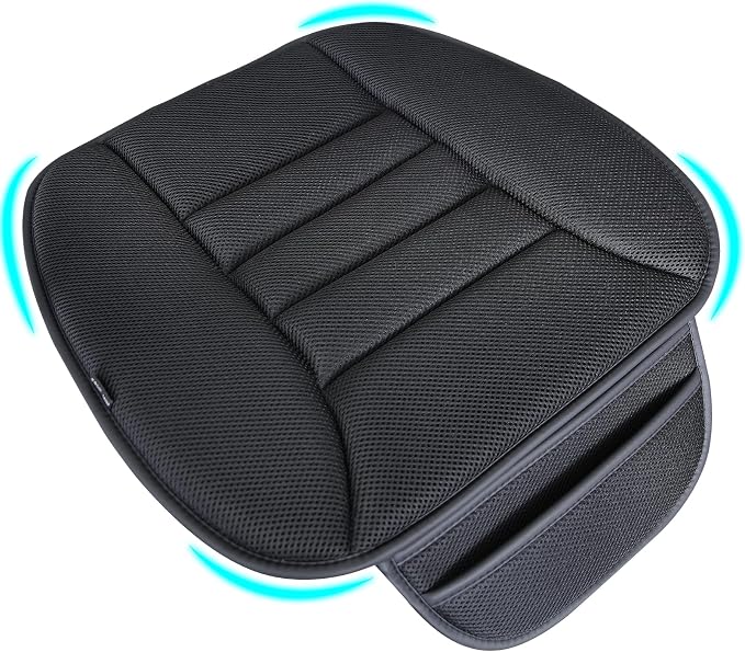 Lofty Aim Car Seat Cushion for Driving, Memory Foam Driver Seat Cushion | Car Seat Cushion for Long Driving, Automotive Seat Cushion for Pain Relief, Car Seat Pillow Fits Vehicles, Office, 4D Black - Image 7
