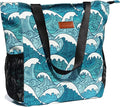 ESVAN Original Floral Water Resistant Large Tote Bag Shoulder Bag for Gym Beach Travel Daily Bags Upgraded by ESVAN