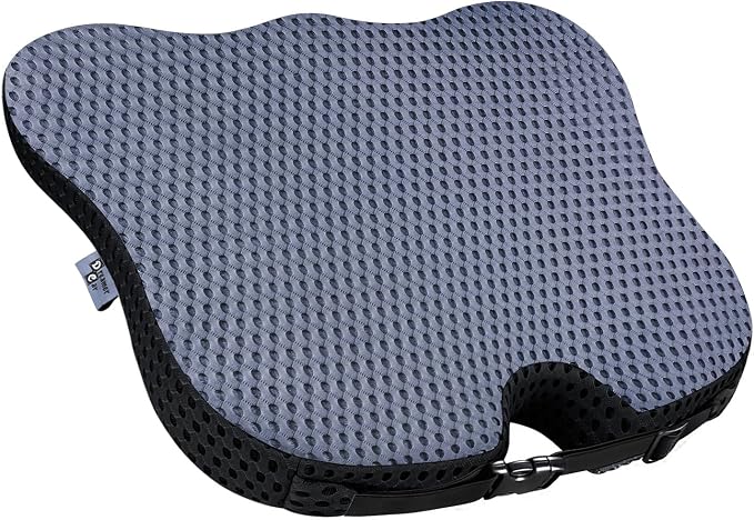 Wedge Car Seat Cushion for Better Visibility & Sciatica Pain Relief | High Density Memory Foam, Non-Slip Ergonomic Car Seat Cushion for Driving, Universal Fit for Car, SUV,Truck & Tractor by DreamerCar