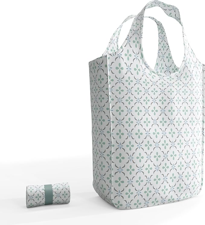 Pure Sage Reusable Grocery Bag - Stylish Shopping Bags for Groceries - Foldable Tote Bag by PureSage