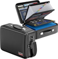 DocSafe Fireproof Document Box with Lock＆Shoulder Strap, Hard-Shell Case File Organizer with Accordion File Folder, Multi-Layer Portable Home Office Travel Safe Storage for Important Documents Laptop by DocSafe