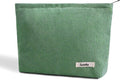 Cosmetic Bags for Women - Corduroy Cosmetic Bag Aesthetic Women Handbags Purses Smile Dots Makeup Organizer Storage Makeup Bag Girls Case Bags (Pure Green) by Gardsell