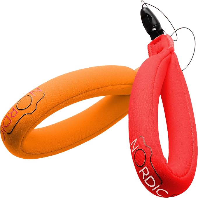 Floating Wrist Strap (2-pack) for Phone & Action Camera - Compatible with GoPro Hero 13, Insta360 X4, DJI Action 5 Pro, OM System TG-7, Kodak PixPro WPZ2 & iPhone - Red & Orange - Image 8
