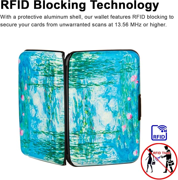 Credit Card Holder Small RFID Blocking Wallet Business Metal Slim Mini Aluminum Hard Case for Women Men - Image 3