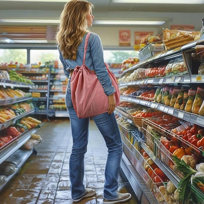 Reusable Grocery Bags,Reusable Shopping Bags,Folding Bags Totes,Stretchable and shrinkable shopping bag for Groceries - Image 8