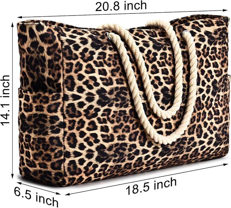 Becokan Beach Bags for Women Large Waterproof Beach Tote Bag Zipper Beach Bags Waterproof Sandproof Swim Pool Bag Large Tote - Image 6