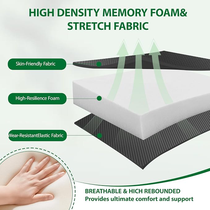 Inflatable Travel Seat Cushion – Self-Inflating Memory Foam Pad for Airplane, Stadium Bleachers, Camping, Hiking & Backpacking – Ultralight Compact & Portable Sitting Cushion (Green) - Image 4
