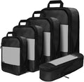 Compression Packing Cubes for Suitcases,5 Set Travel Essentials, Lightweight Luggage Organizer Bags, Travel Cubes for Carry on by XBLGX