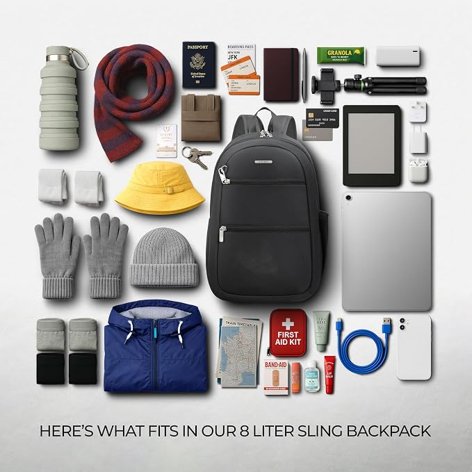 Travelon Anti-Theft Classic Convertible Sling Backpack - Image 7