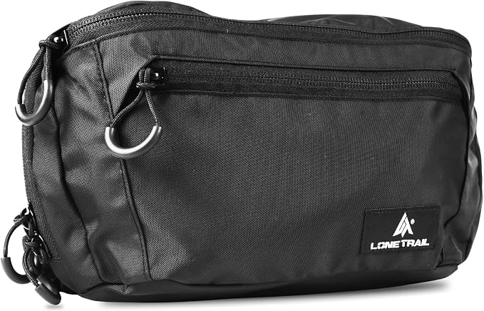 Large Concealed Carry Fanny Pack - Tactical CCW Waist Bag | 11.5x6.5in waist pack, PU-coated nylon, rear pocket with anchor strap, fits men and women by LoneTrail