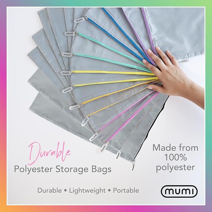 MUMI Travel Shoe Bags Set of 2 - Waterproof Shoe Organizer, Pink | Shoe bags for travel, gym, storage and packing; fits suitcase, closet and backpack, for men and women - Image 8