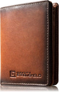 ID Stronghold Waltlet - RFID Blocking Bifold Wallet for Men with Magnetic Clasp - Brown by IDStronghold