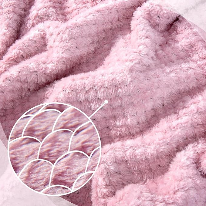 urnexttour Travel Pillow and Blanket Set Neck Pillow Airplane Memory Pink | 43x60 Inch Plane Blanket, Traveling Compact Storage Bag, Eye Mask, and Earplugs for Ultimate Flight Comfort, Women and Men - Image 6