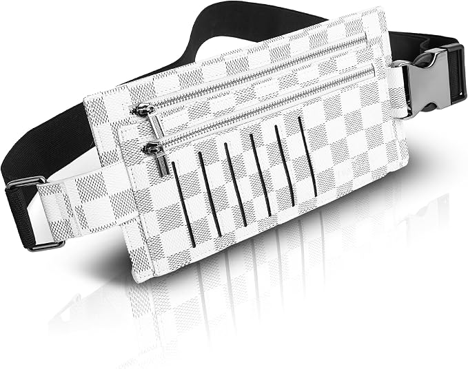 Luxury Travel Wallet – Hidden Money Belt, RFID-Blocking, Anti-Theft Passport Holder for Men & Women (White) by Unknown