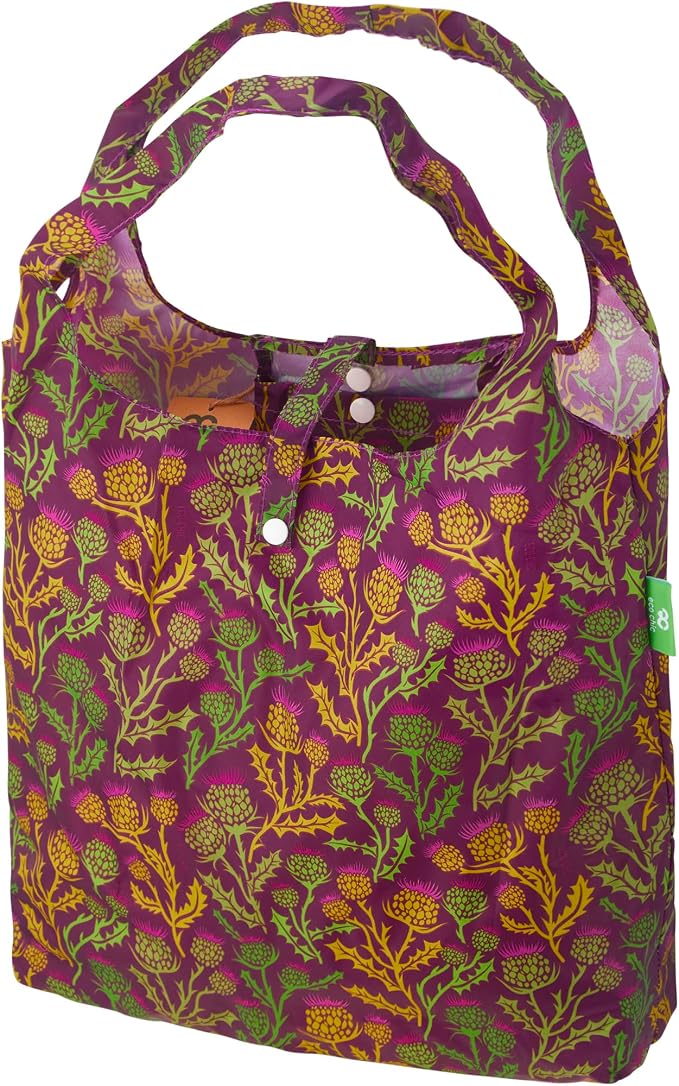 ECO CHIC Foldable Reusable Grocery Bags - Lightweight, Recycled & Reusable Shopping Bag - Waterproof Packable Tote by ECOCHIC