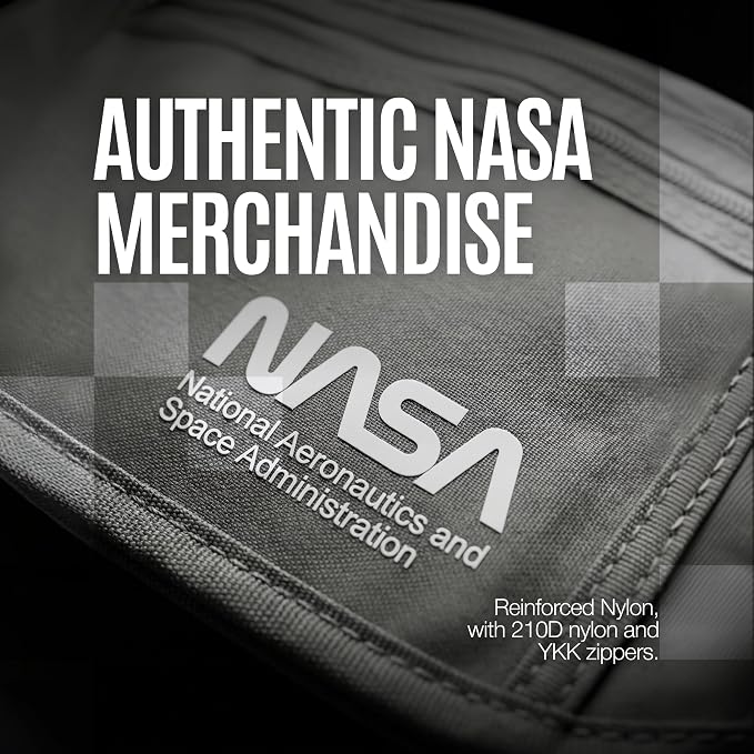 NASA Money Belt with RFID-Secured Passport Protection (Lunar Grey) | Concealed Carry | Genuine NASA Insignia | RFID Blocking | YKK Zippers | Breathable Mesh | Key Carabiner - Image 7