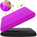 Gel Seat Cushion for Long Sitting, Gel Chair Cushion (Large & Thick) | Gel Cushion for Wheelchair, Soft & Breathable, Gel Chair Cushion for Hip Pain, Seat Cushion for Office Chair (Black Cover) by KYSMOTIC