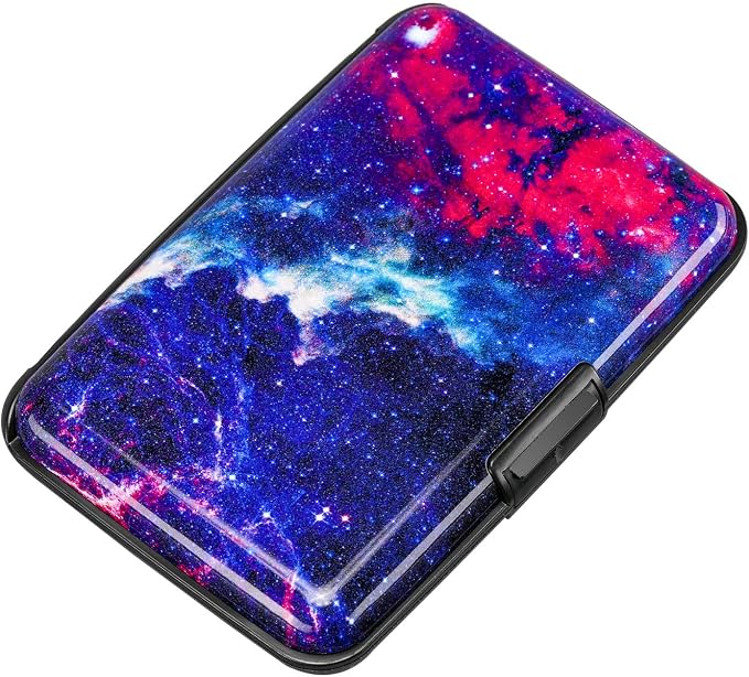 RFID Blocking Credit Card Protector Aluminum ID Case Hard Shell Business Card Holders Metal Wallet for Men or Women (Starry Sky) | RFID Blocking Credit Card Protector Aluminum ID Case Hard Shell Business Card Holders Metal Wallet for Men or Women - Image 4