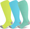 LEVSOX Wide Calf Compression Socks for Women & Men Extra Large Size Support Socks for Nurses Running Pregnant Travel, 15-20 mmHg by Levsox
