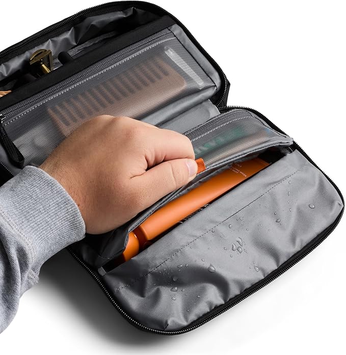 Bellroy Hanging Toiletry Kit 3L, Travel Toiletry Bag - Black | 3L hanging toiletry bag for men and women, designed for travel - Image 5