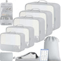 BAGAIL 9 Set Packing Cubes with Packing List Luggage Packing Organizers for Travel Accessories (Light Grey) by BAGAIL