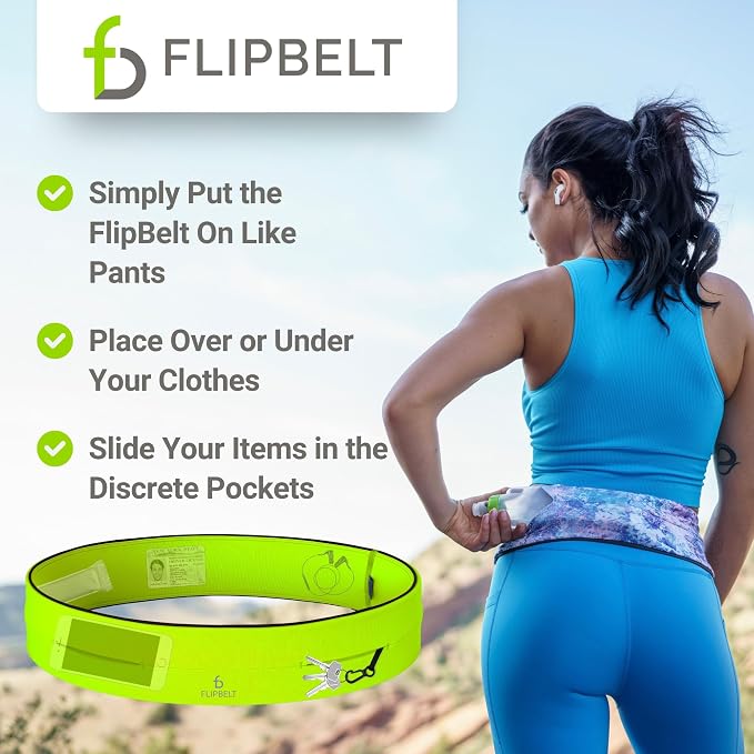 FlipBelt Classic Running Belt, Phone Holder for Running, Money Belt Pouch - Image 6