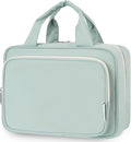Narwey Travel Toiletry Bag for Women Large Hanging Makeup Bag Organizer Toiletries Bag for Full Size Essentials Accessories Cosmetics (Mint Green (Large)) by Narwey