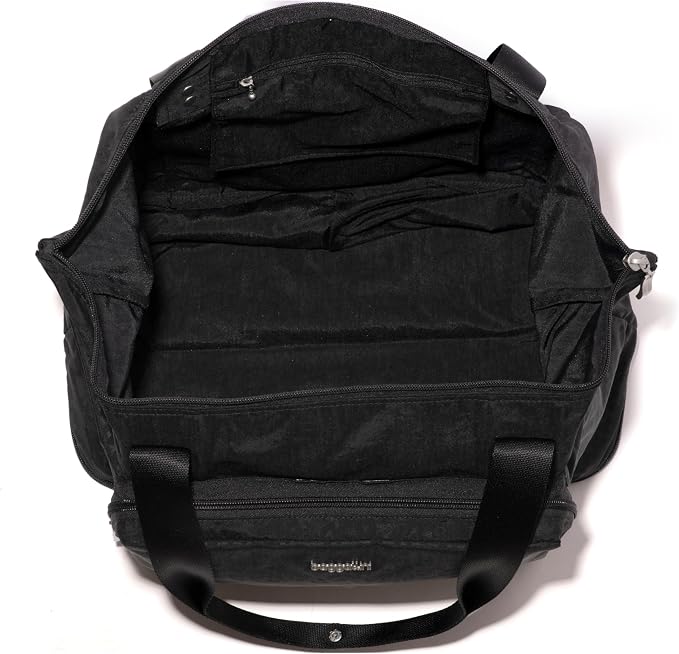 Baggallini Carryall Expandable Lightweight Travel Tote 22" Packable Folding Compact Nylon Washable Weekender w/Luggage Sleeve - Image 4
