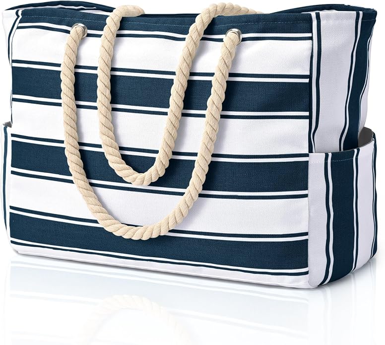 Becokan Beach Bags for Women Large Waterproof Beach Tote Bag Zipper Beach Bags Waterproof Sandproof Swim Pool Bag Large Tote by BecokanBeachBagSpecialist