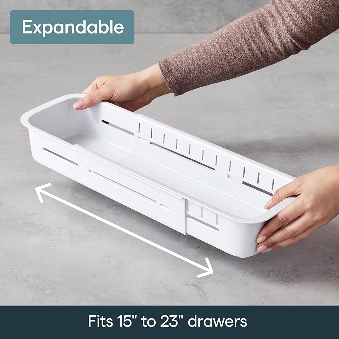 YouCopia DrawerFit Sliding Drawer Sorter, Adjustable Drawer Organizer - Image 4