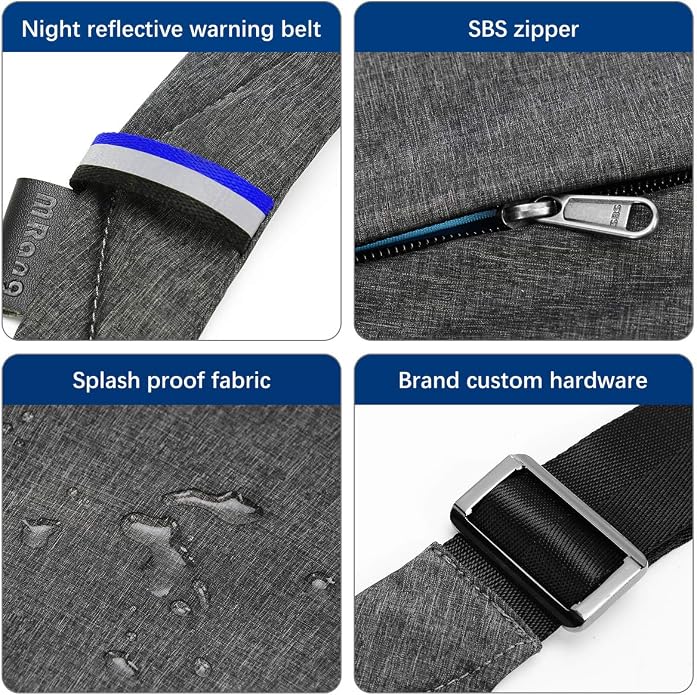 MRang Sling Crossbody Bags Trendy Travel Anti Theft Safe Purse Bags for Women Men Waterproof - Image 5