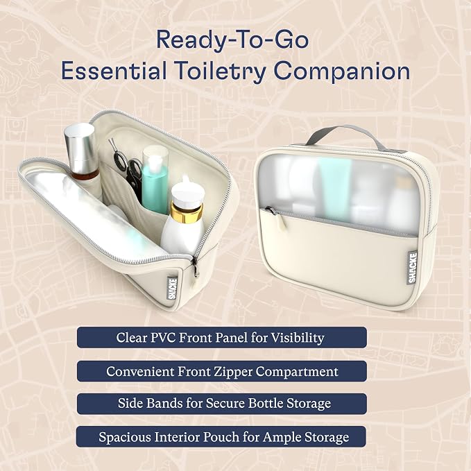Shacke 8 Set Packing Cubes for Travel, Shoe & Toiletry Bags (Sand) | Complete Suitcase Organizer Bags Set: 4 Luggage Packing Cubes + Laundry, Shoe, Toiletry & Accessories Bags for Any Trip - Image 7