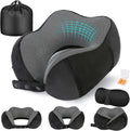 Cirorld Neck Pillow for Traveling, Travel Pillows for Airplanes,100% Pure Memory Foam Travel Neck Pillow, Adjustable Flight Pillow, Portable Plane Accessories with Eye Mask, Earplugs, Carry Bag by CIRORLD